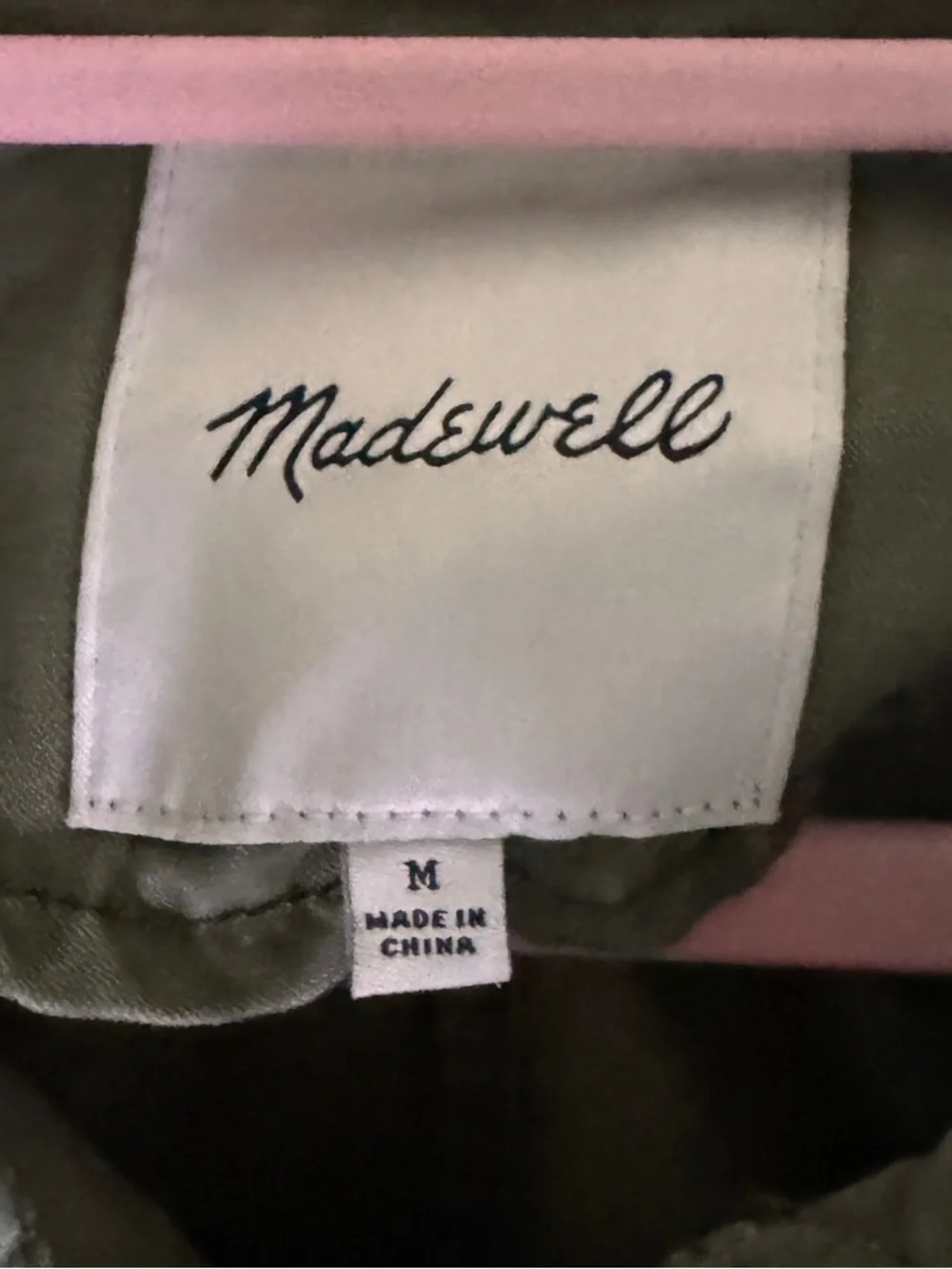 Madewell Olive Green Dispatch Utility Jacket Size M Field Coat C3394 - Picture 5 of 8